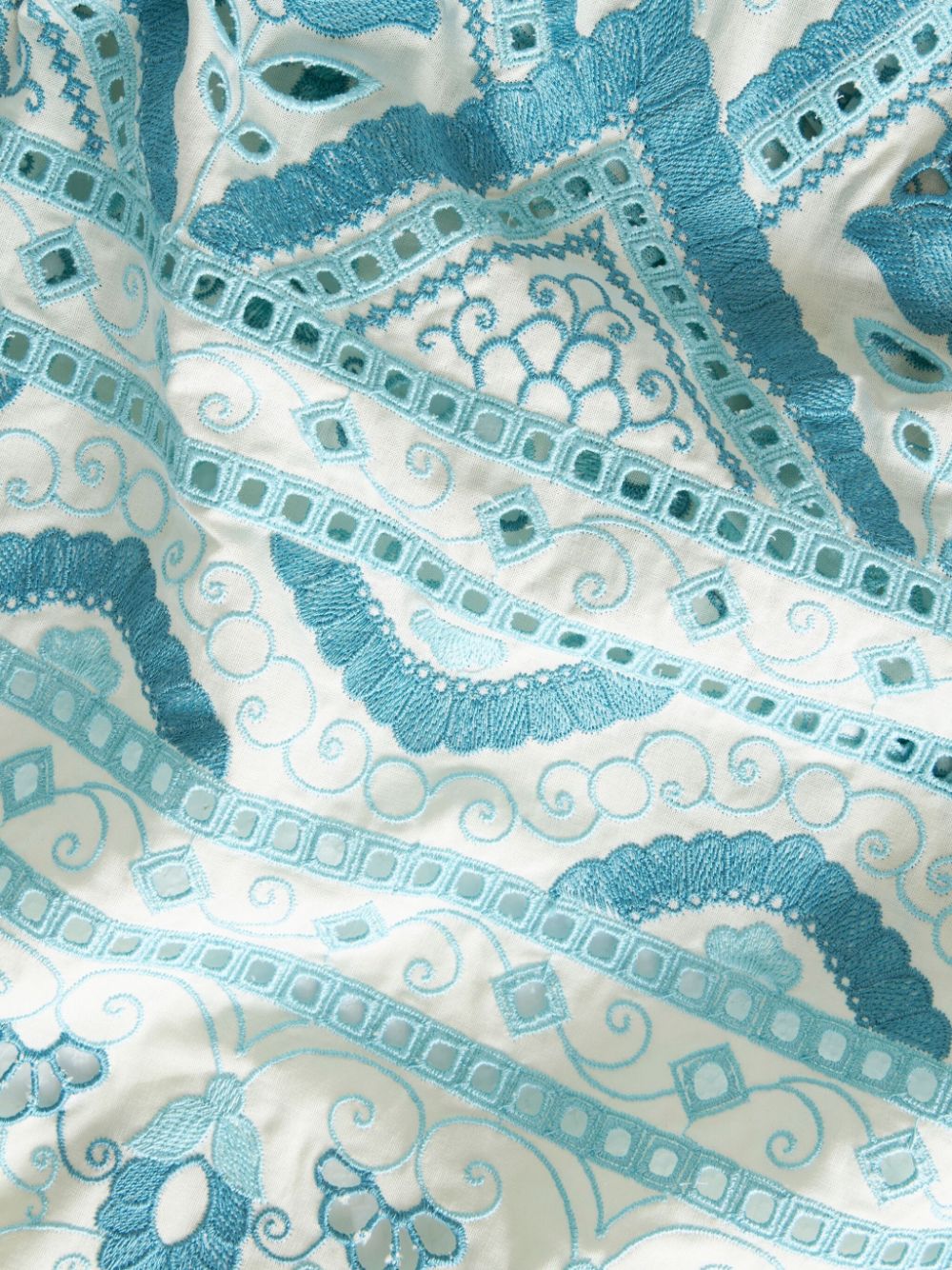 Etro Broderie anglaise flared dress