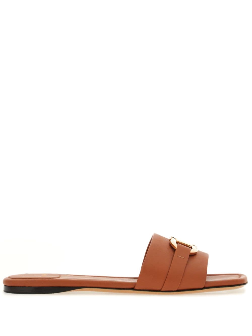 Ferragamo 40mm Gancini-buckle Leather Slides