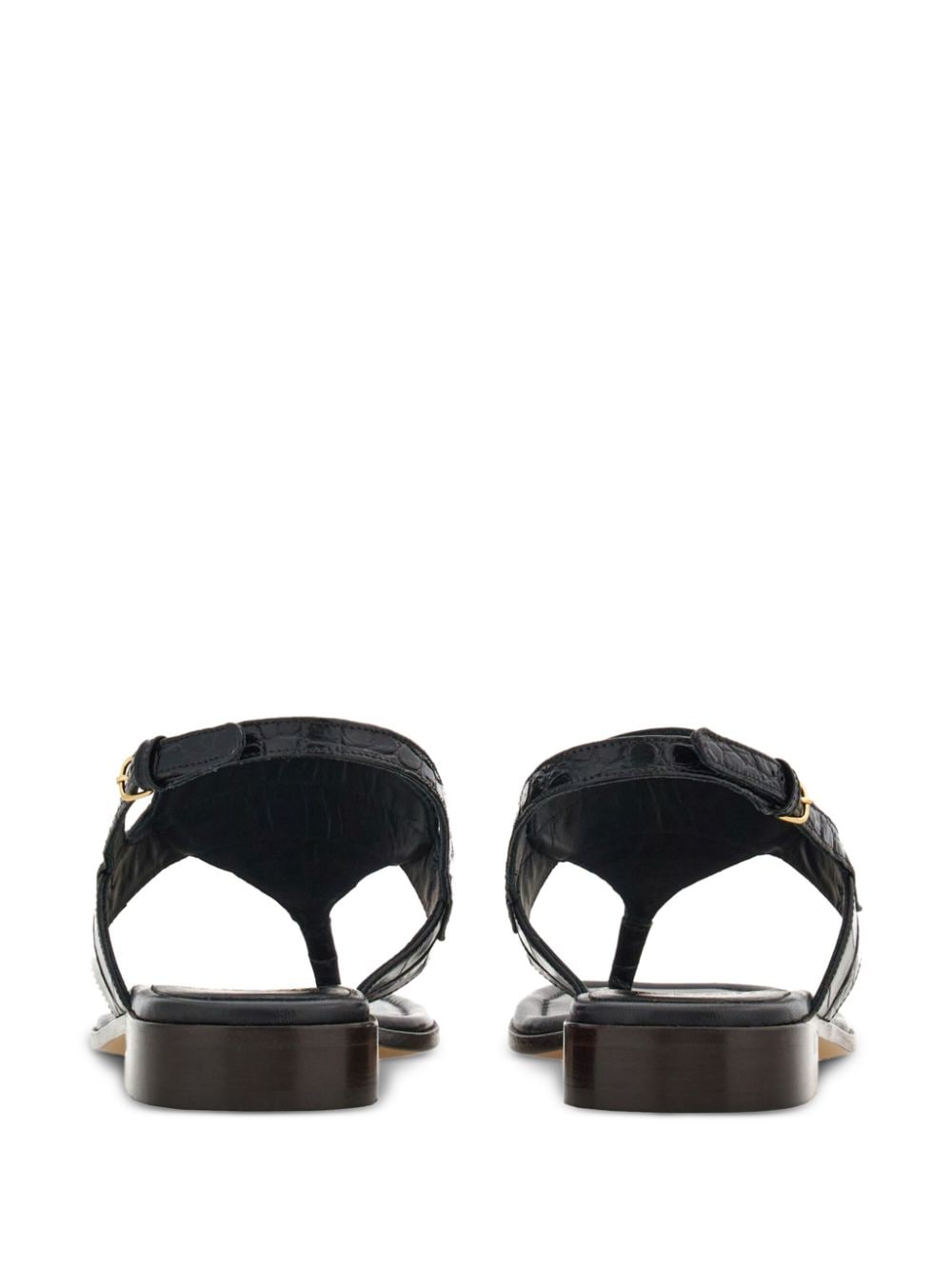 Ferragamo Gancini-buckle Leather Sandals