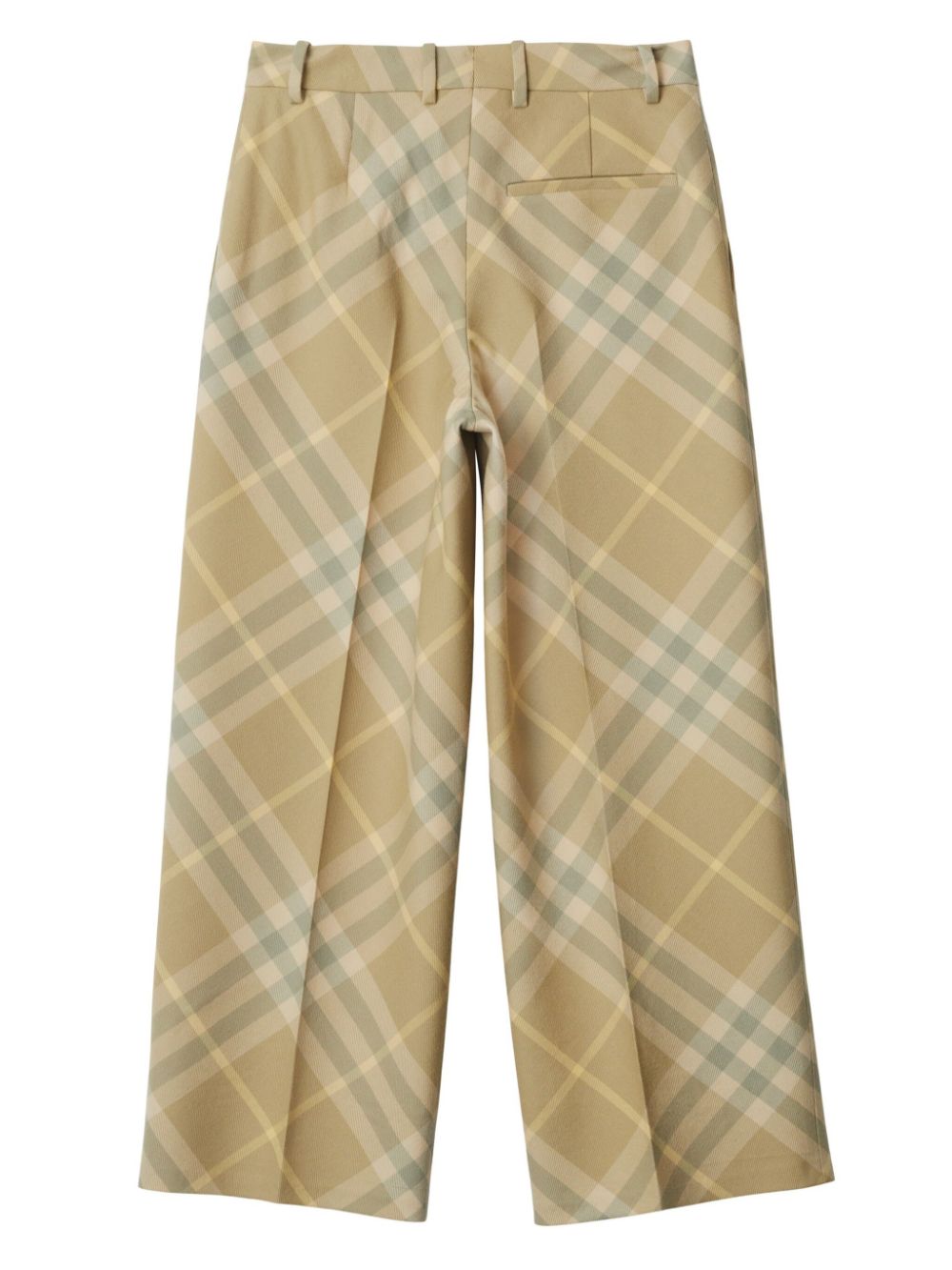 Burberry check-print tailored wool trousers