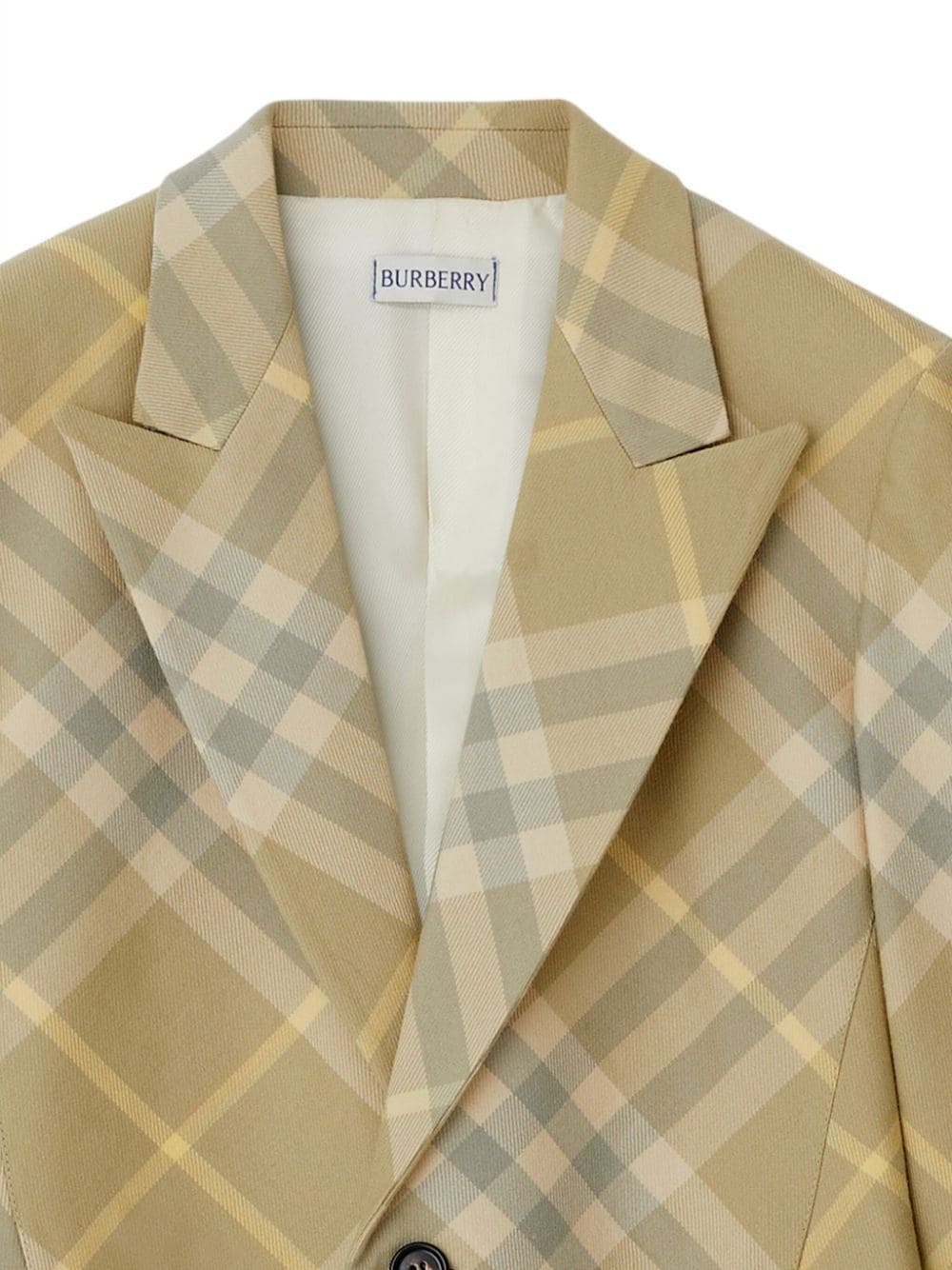 Burberry checked tailored single-breasted blazer
