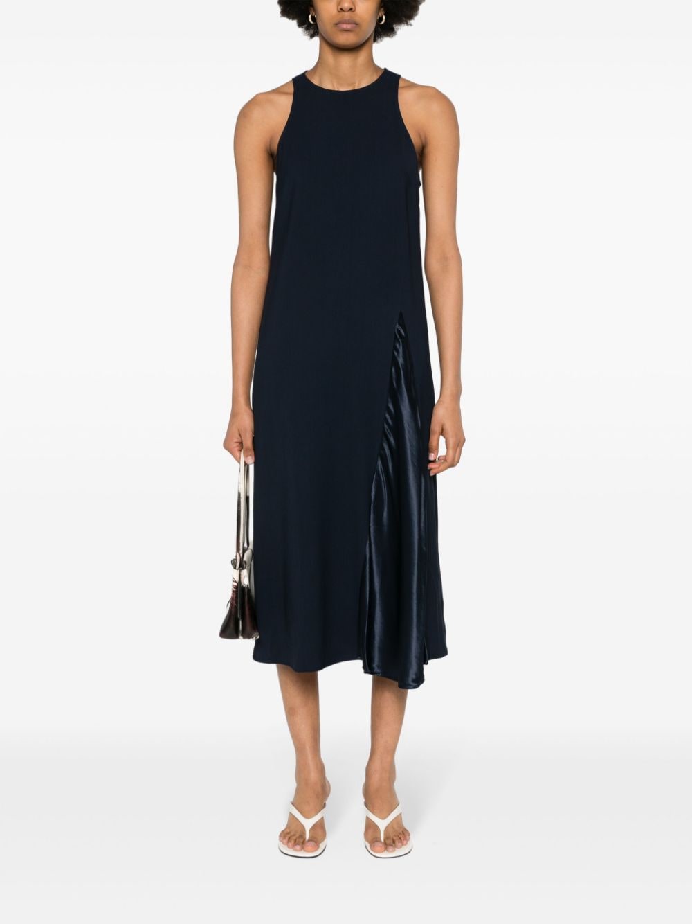 Erika Cavallini Semi-Couture Sleeveless midi dress