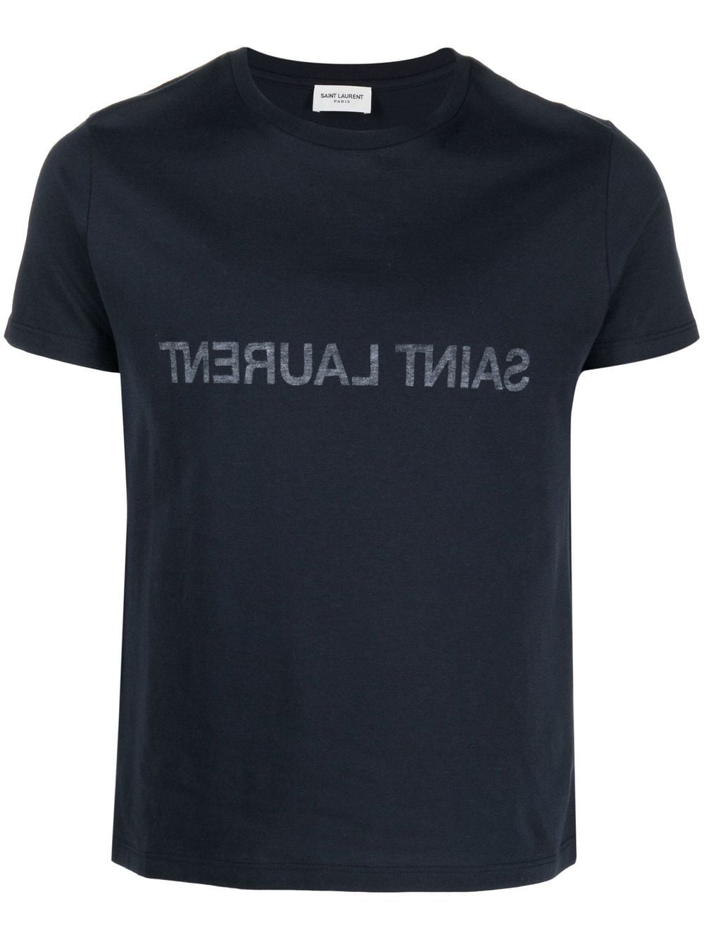 Saint Laurent Reverse logo-print cotton T-shirt