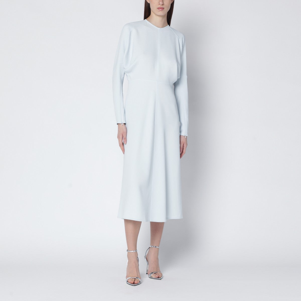 Victoria Beckham Ice blue Dolman midi dress