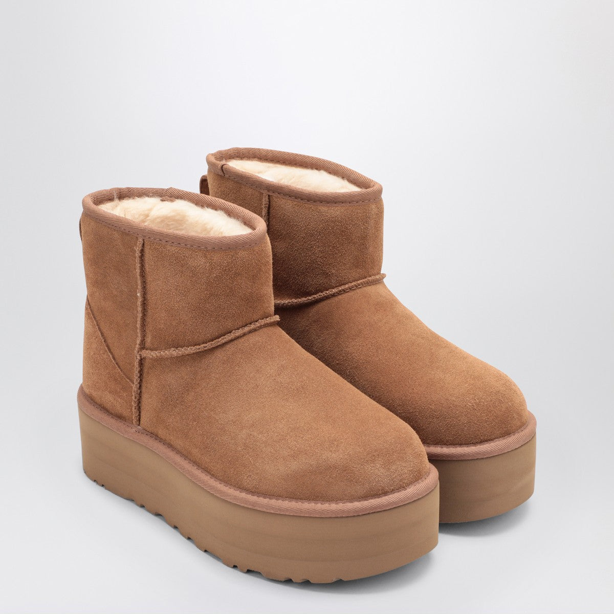 UGG Classic Mini Platform boots in chestnut