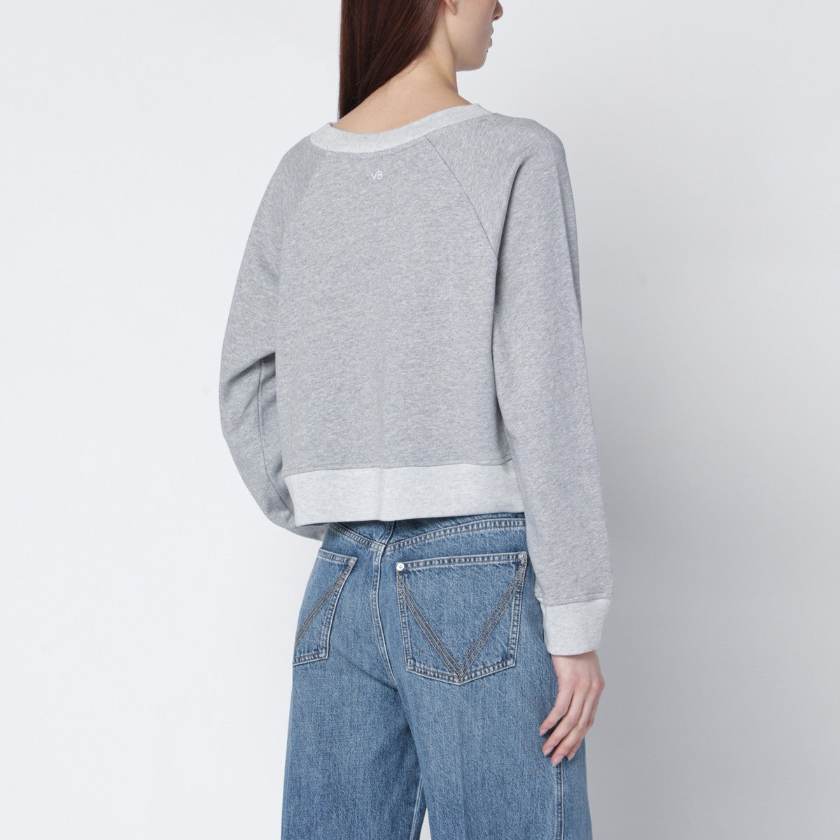 Victoria Beckham Constance sweatshirt in grey mélange
