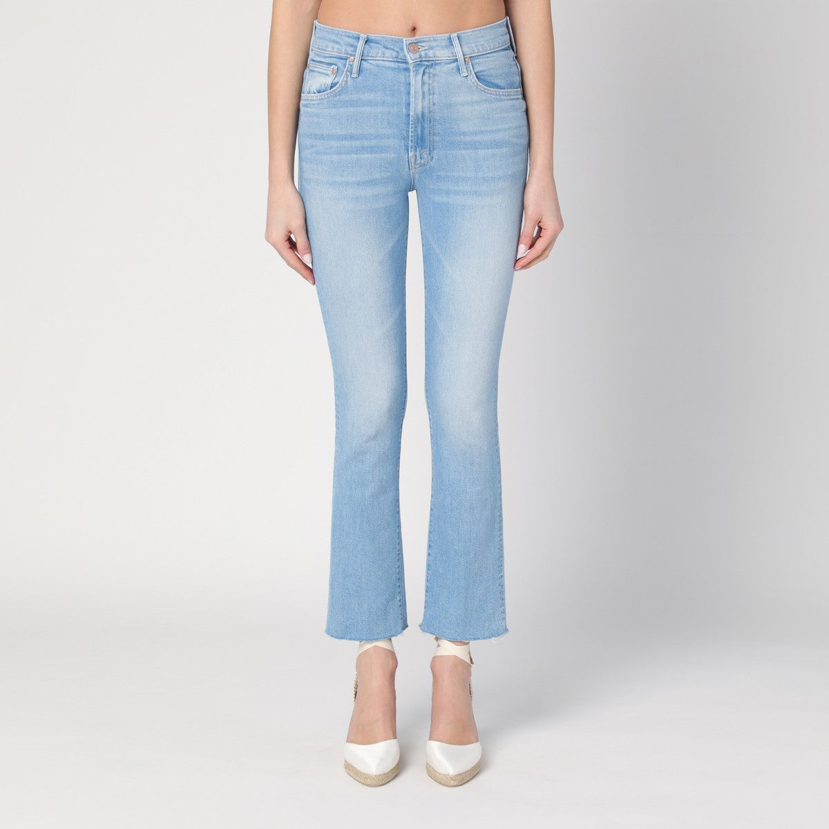 Mother Trumpet jeans The Dodger Sneak light blue washed