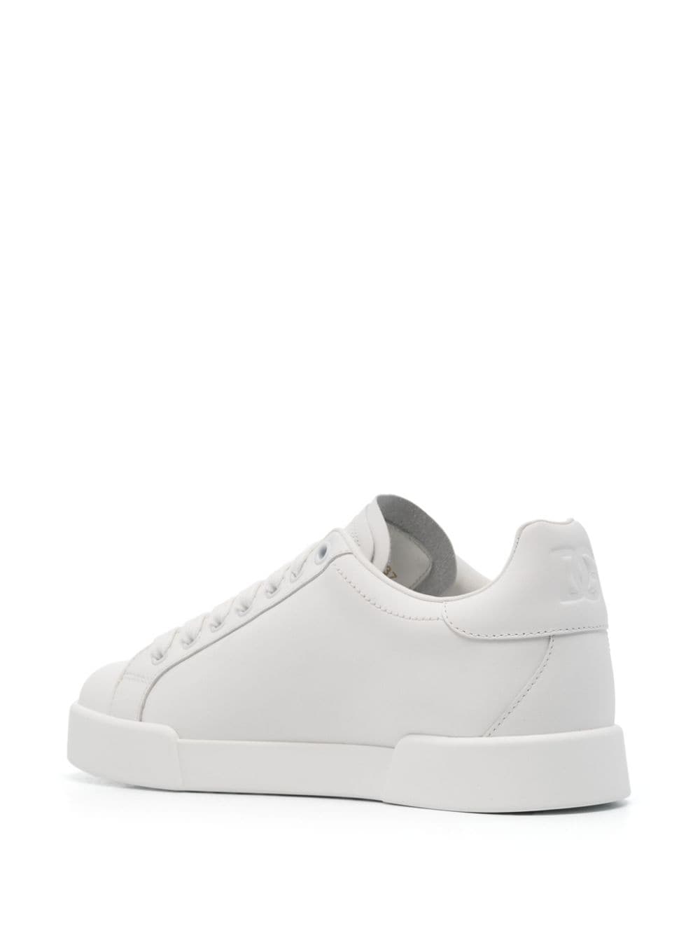 Dolce & Gabbana Portofino perforated-logo leather sneakers
