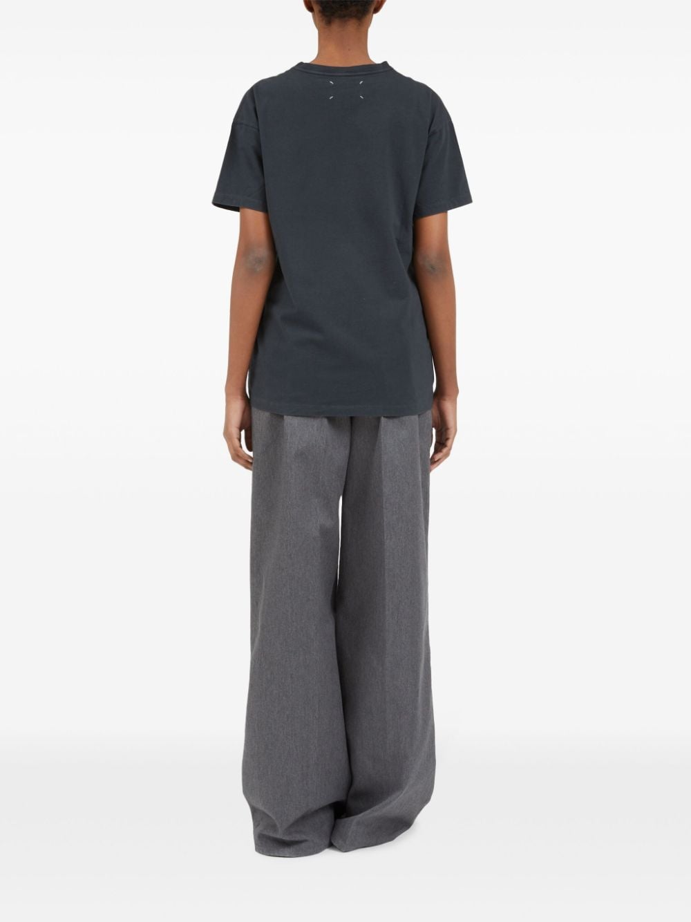 Maison Margiela Logo-embroidered cotton T-shirt