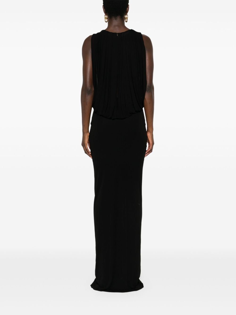 Saint Laurent draped maxi dress