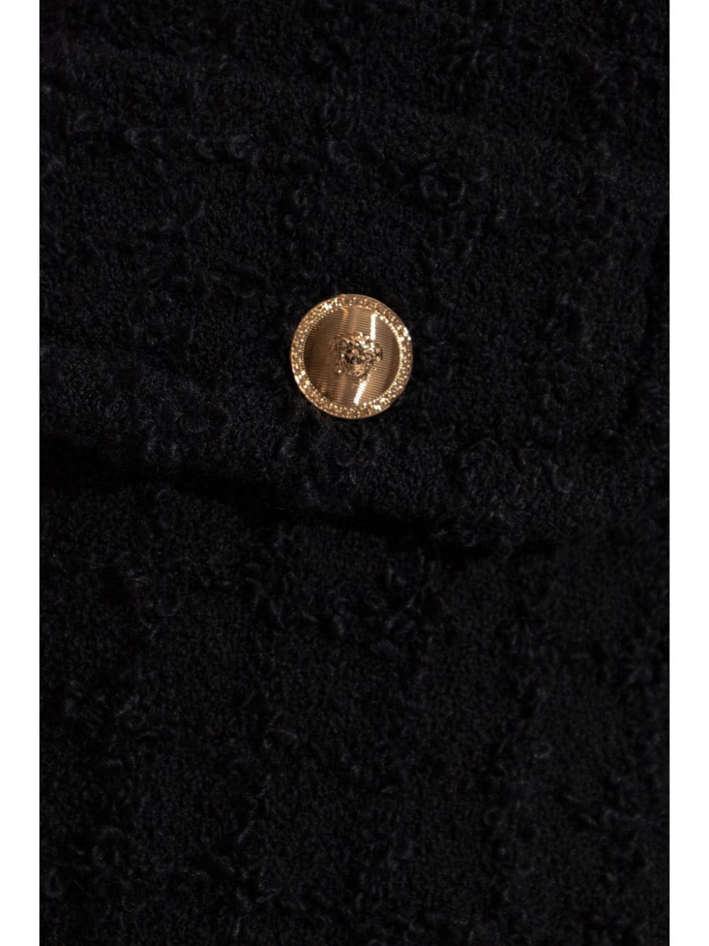 Versace Heritage tweed mini shorts