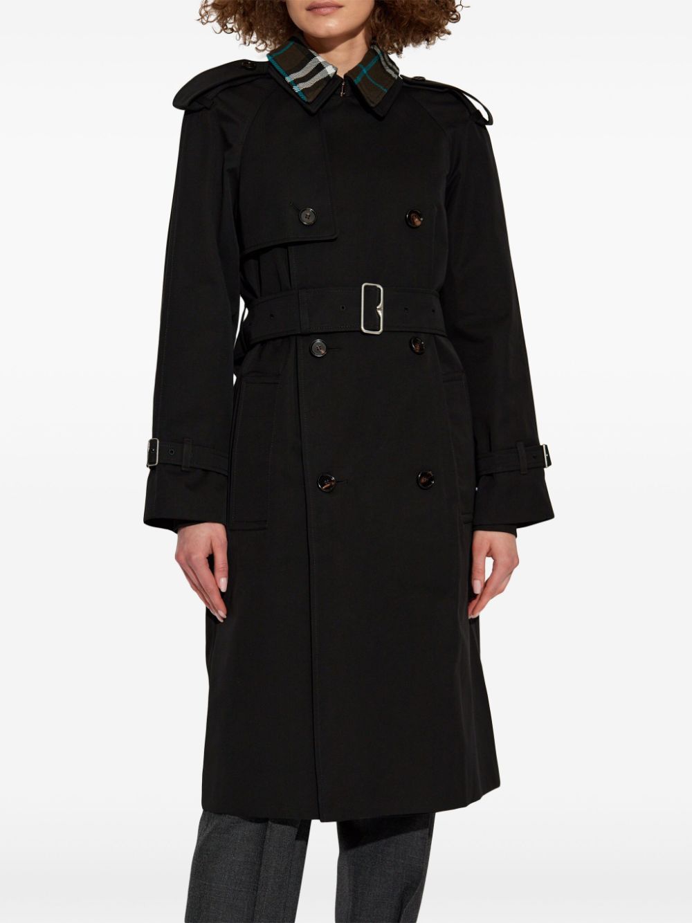 Burberry detachable-collar trench coat