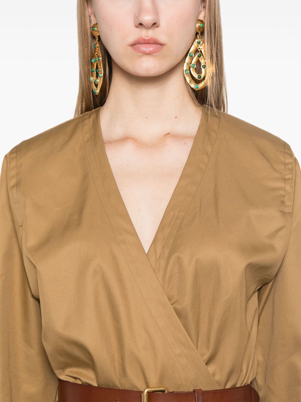 Saint Laurent belted dress