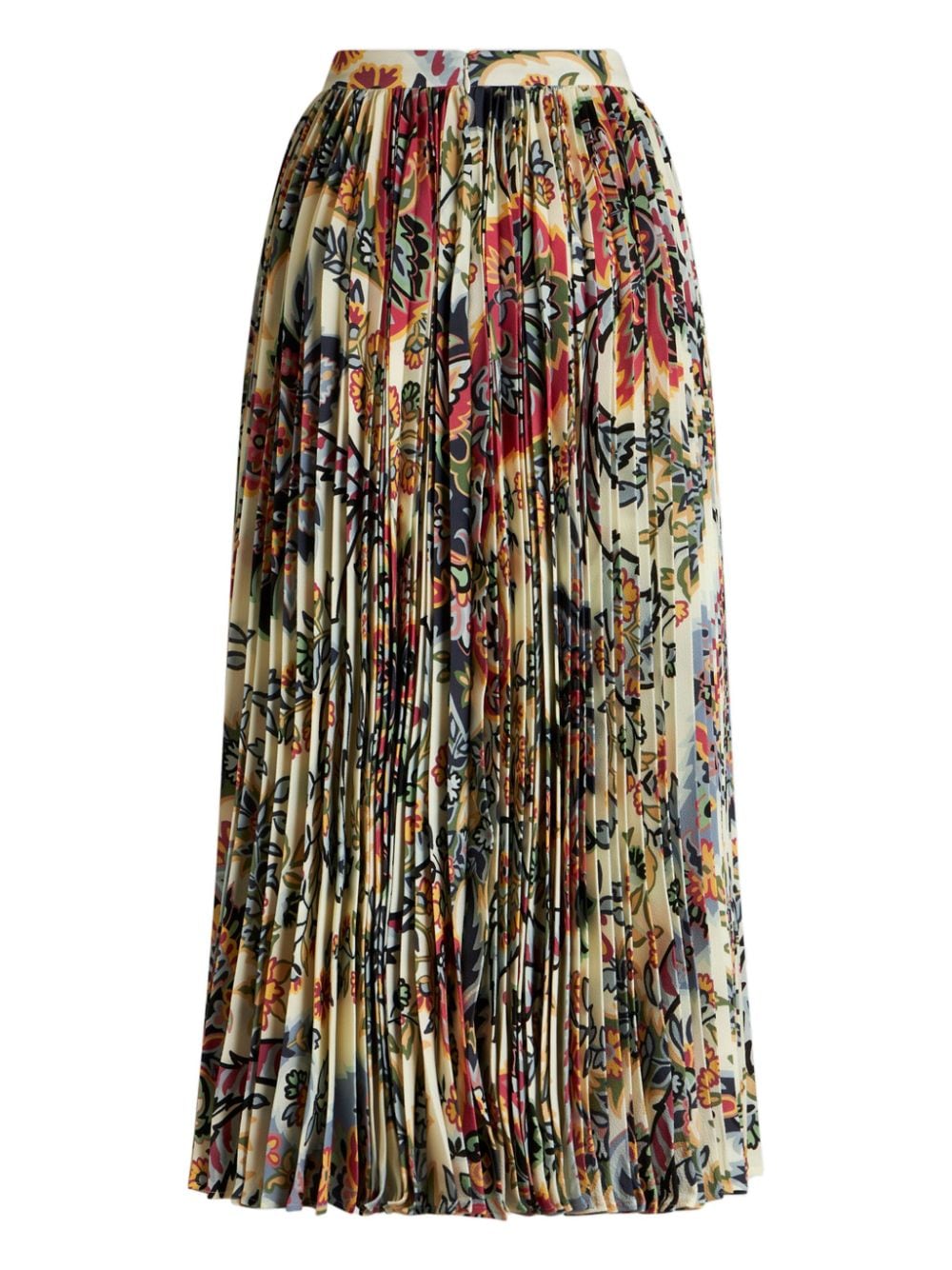 Etro Paisley-print pleated midi skirt