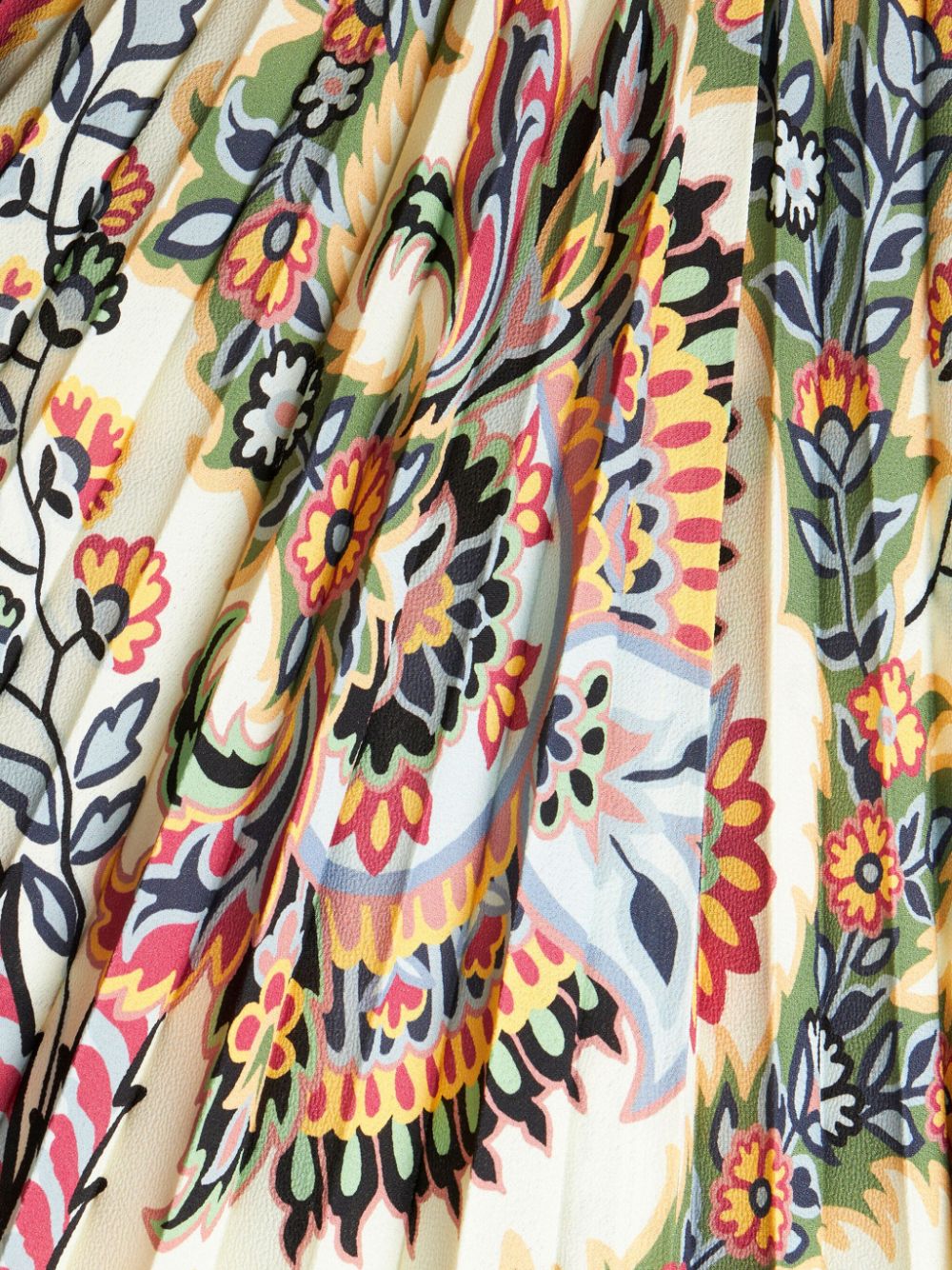 Etro Paisley-print pleated midi skirt