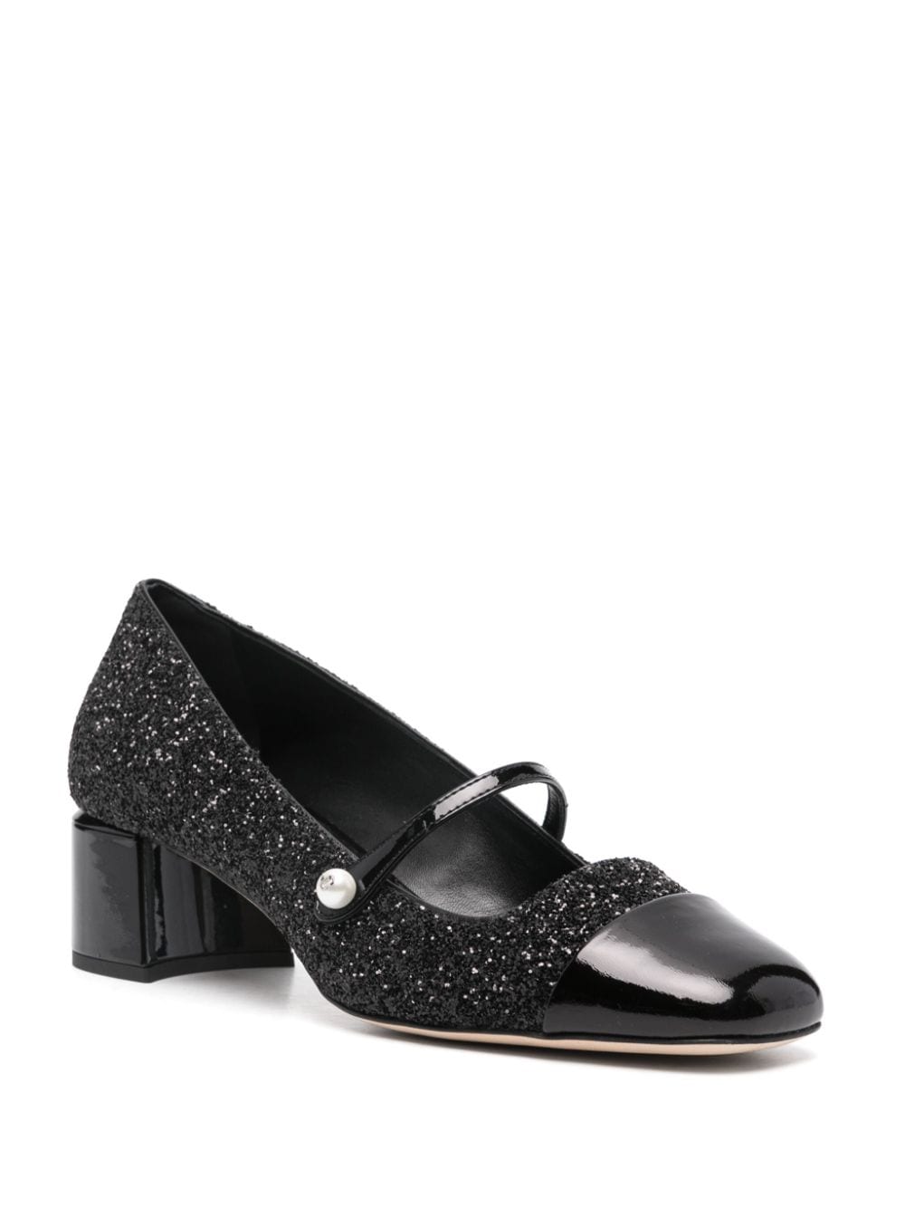 Jimmy Choo Elisa 45 Leather Glitter Pumps