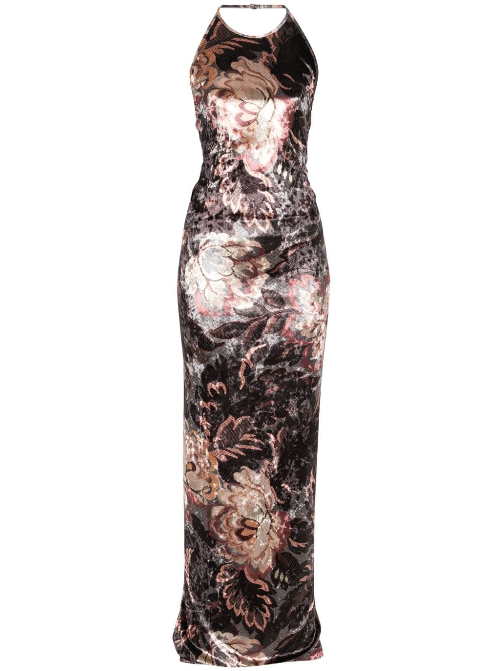 Etro Printed chenille maxi dress