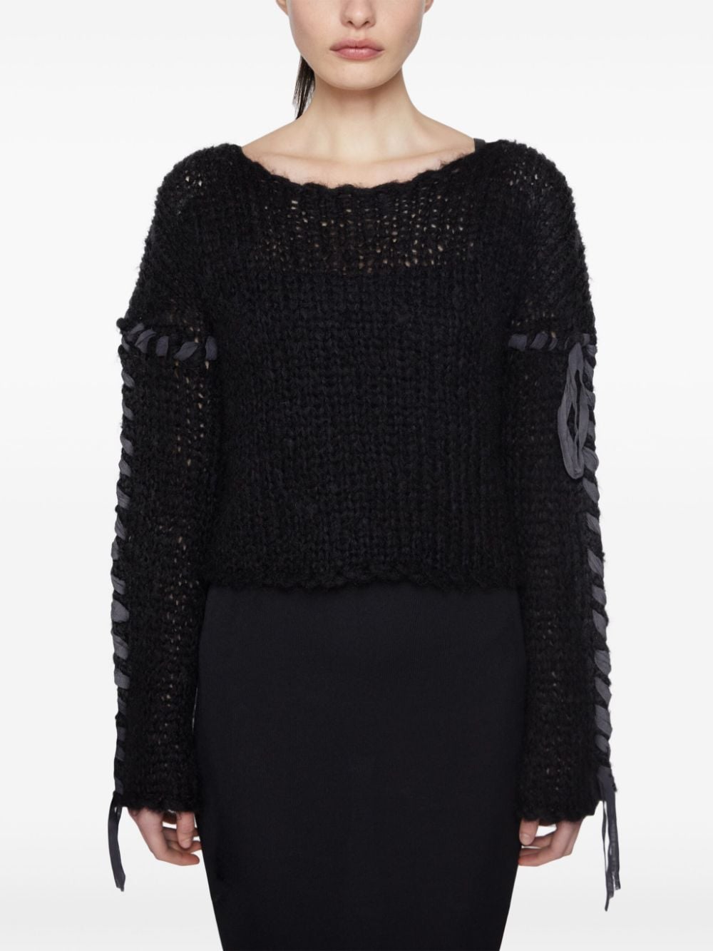 Acne Studios Conscious Criteria page Wool blend crewneck sweater