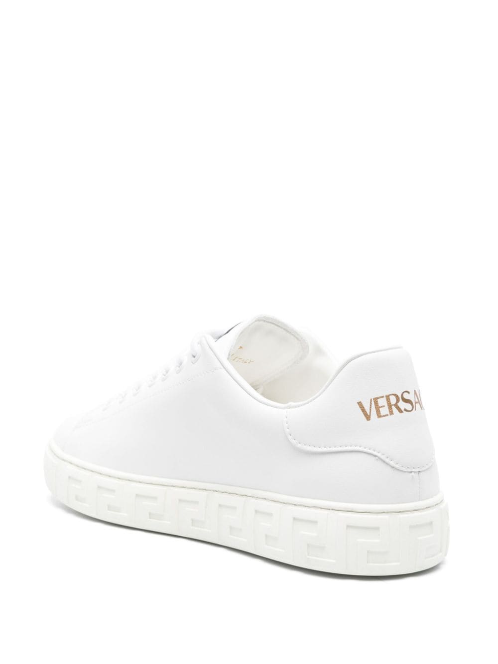 Versace greca faux leather sneakers