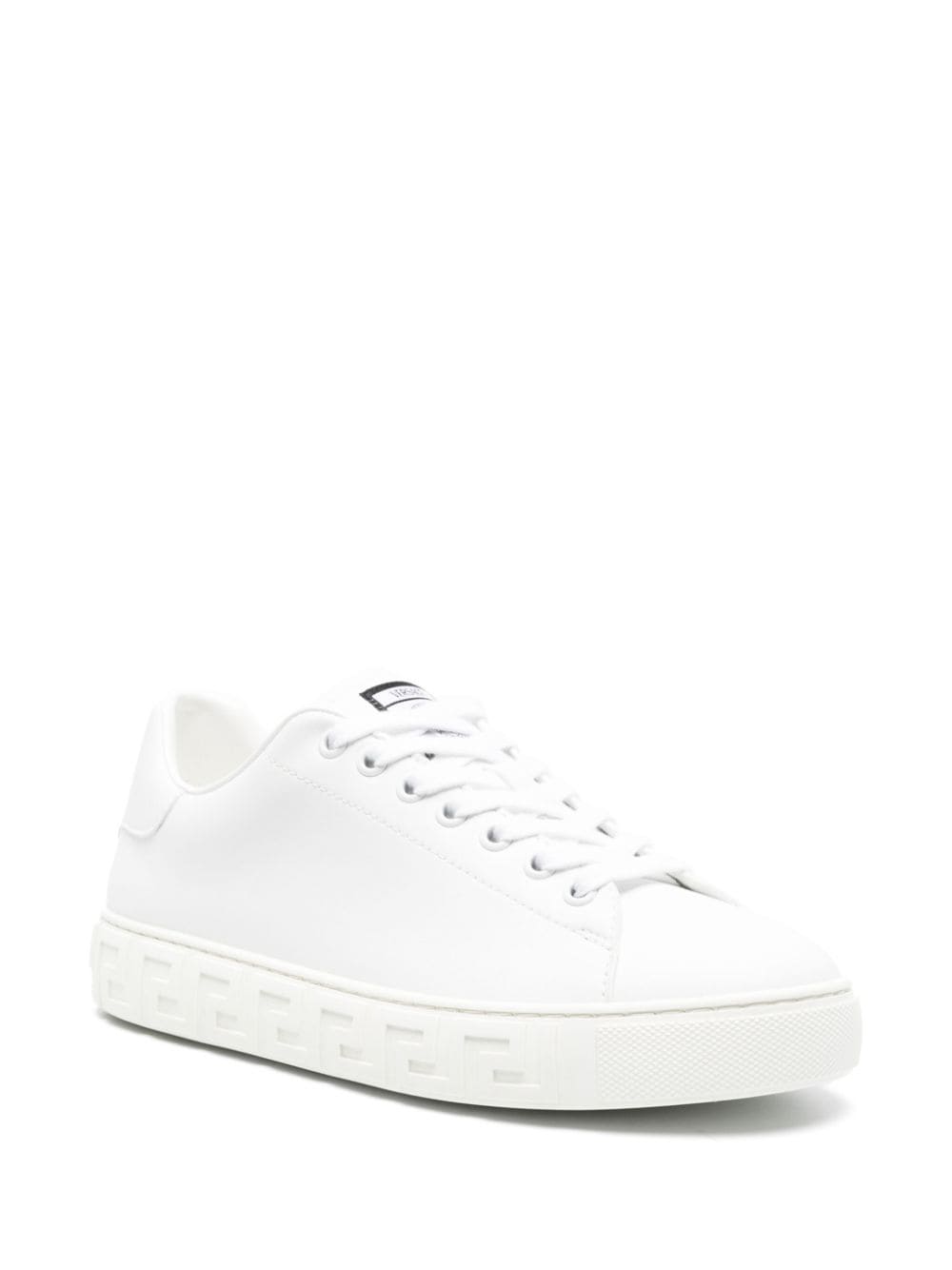 Versace greca faux leather sneakers