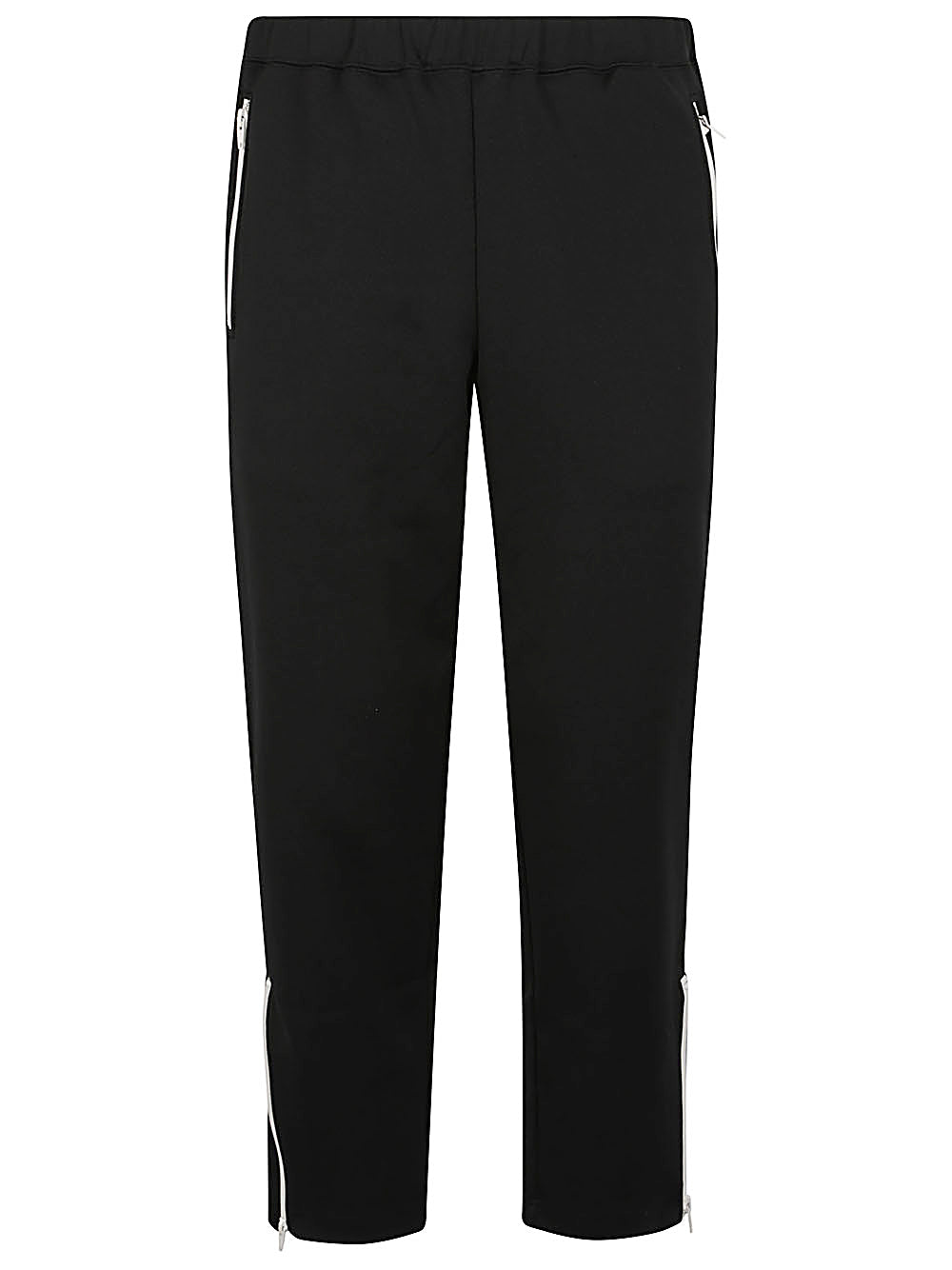 Comme Des Garcons Zippered ankle trackpants wide leg