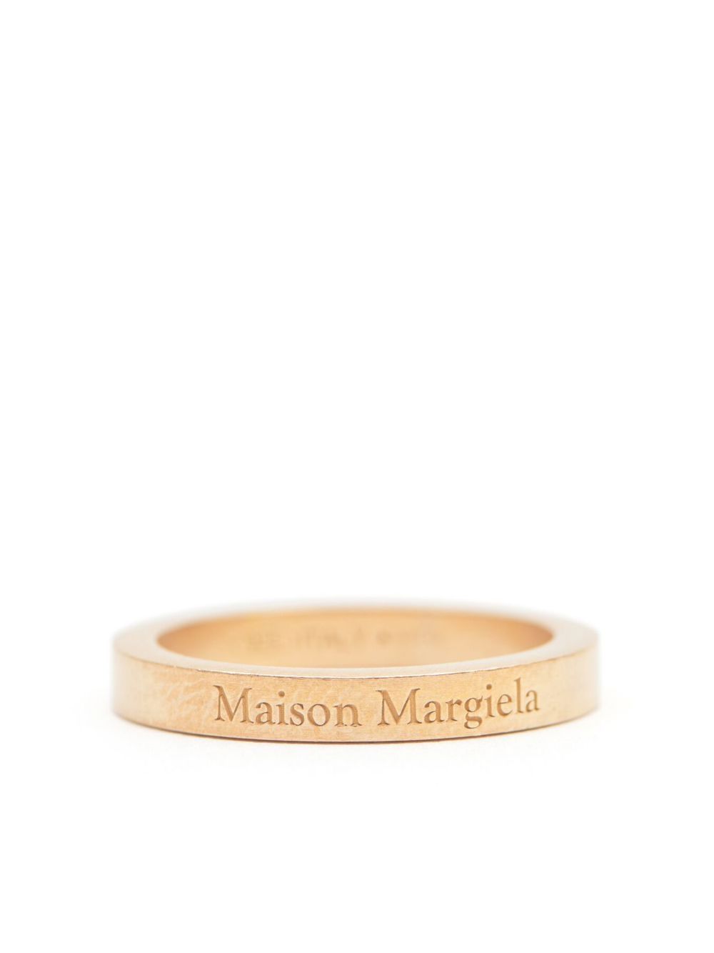 Maison Margiela logo-engraved band ring