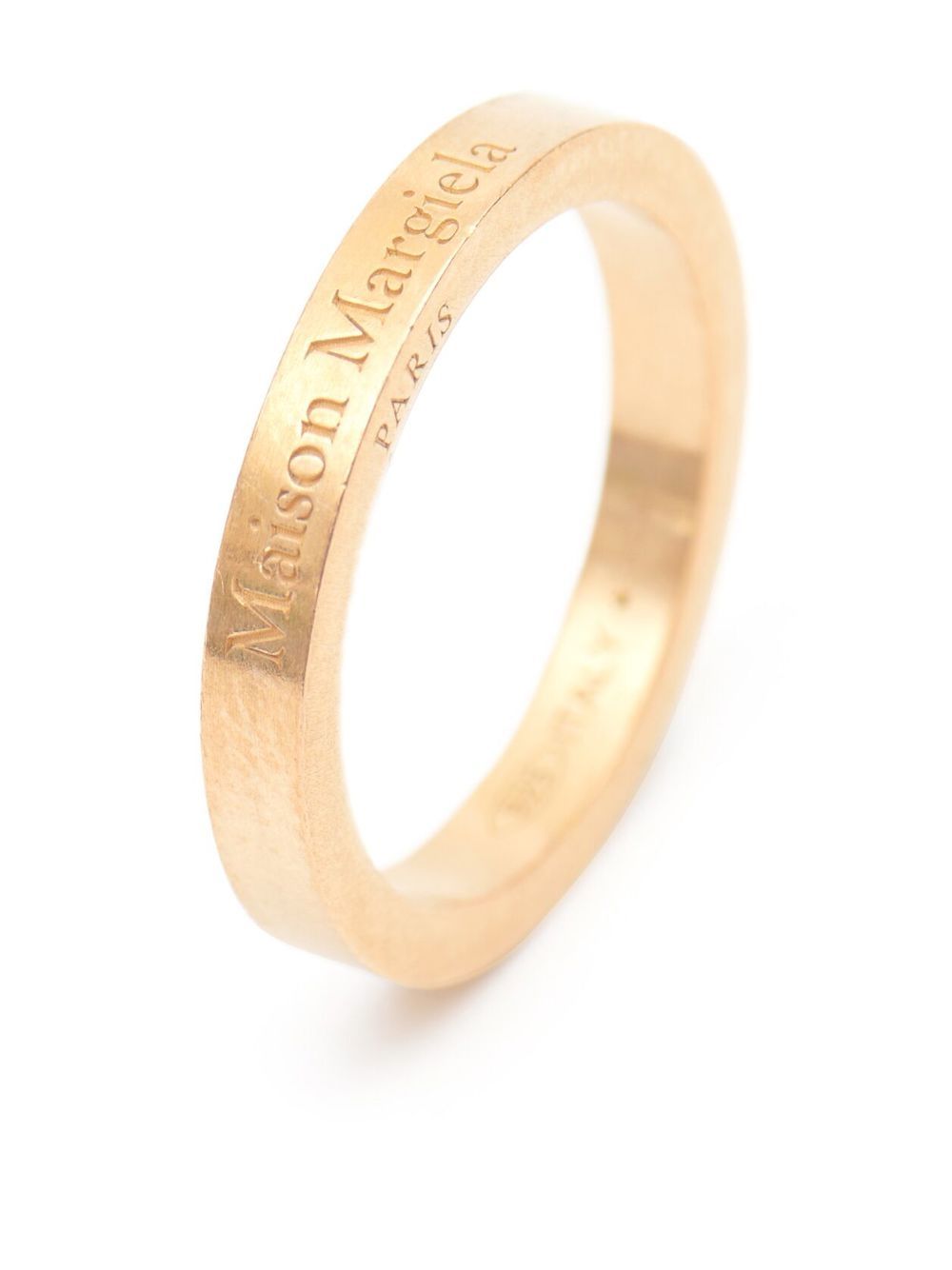 Maison Margiela logo-engraved band ring