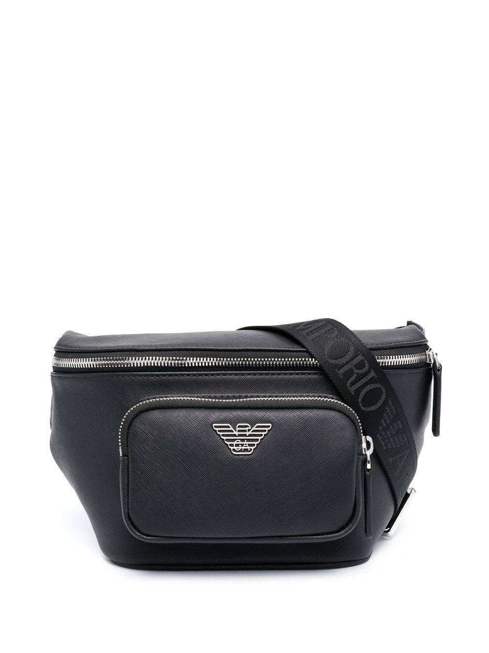 Emporio Armani leather logo-plaque belt bag