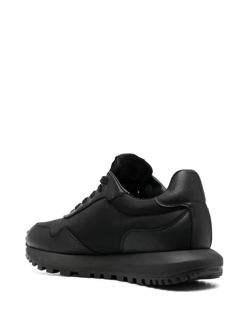Emporio Armani chunky sole leather sneakers