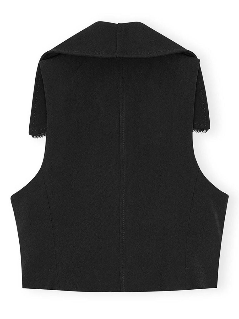 Ganni Sleeveless tank top with zip