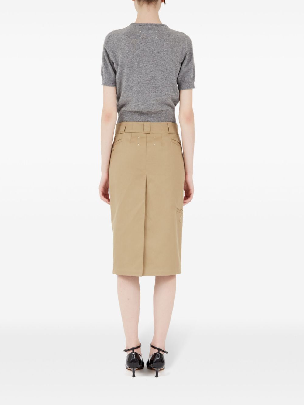 Maison Margiela High-rise midi skirt