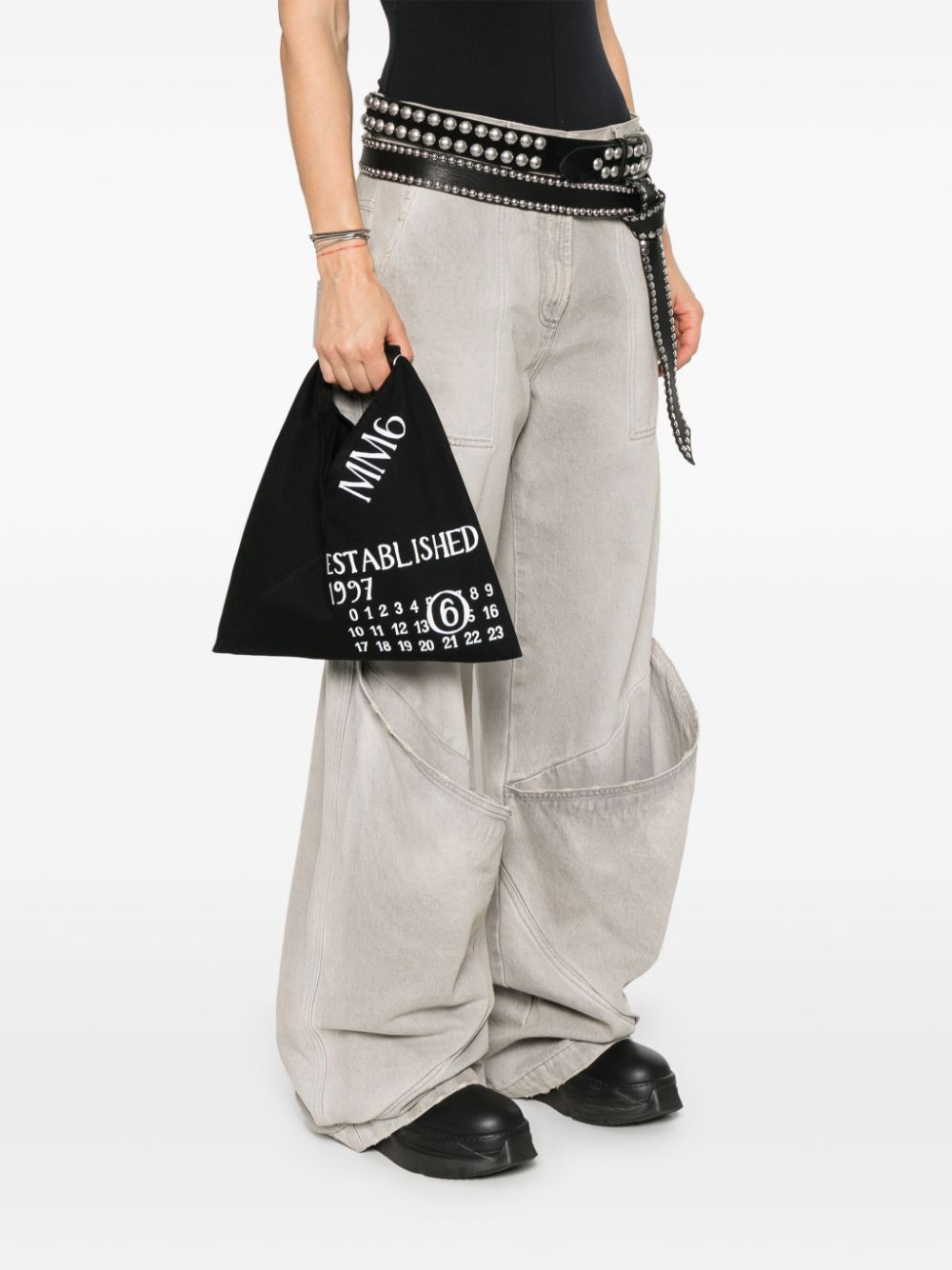 MM6 Maison Margiela Tote bag with number motif