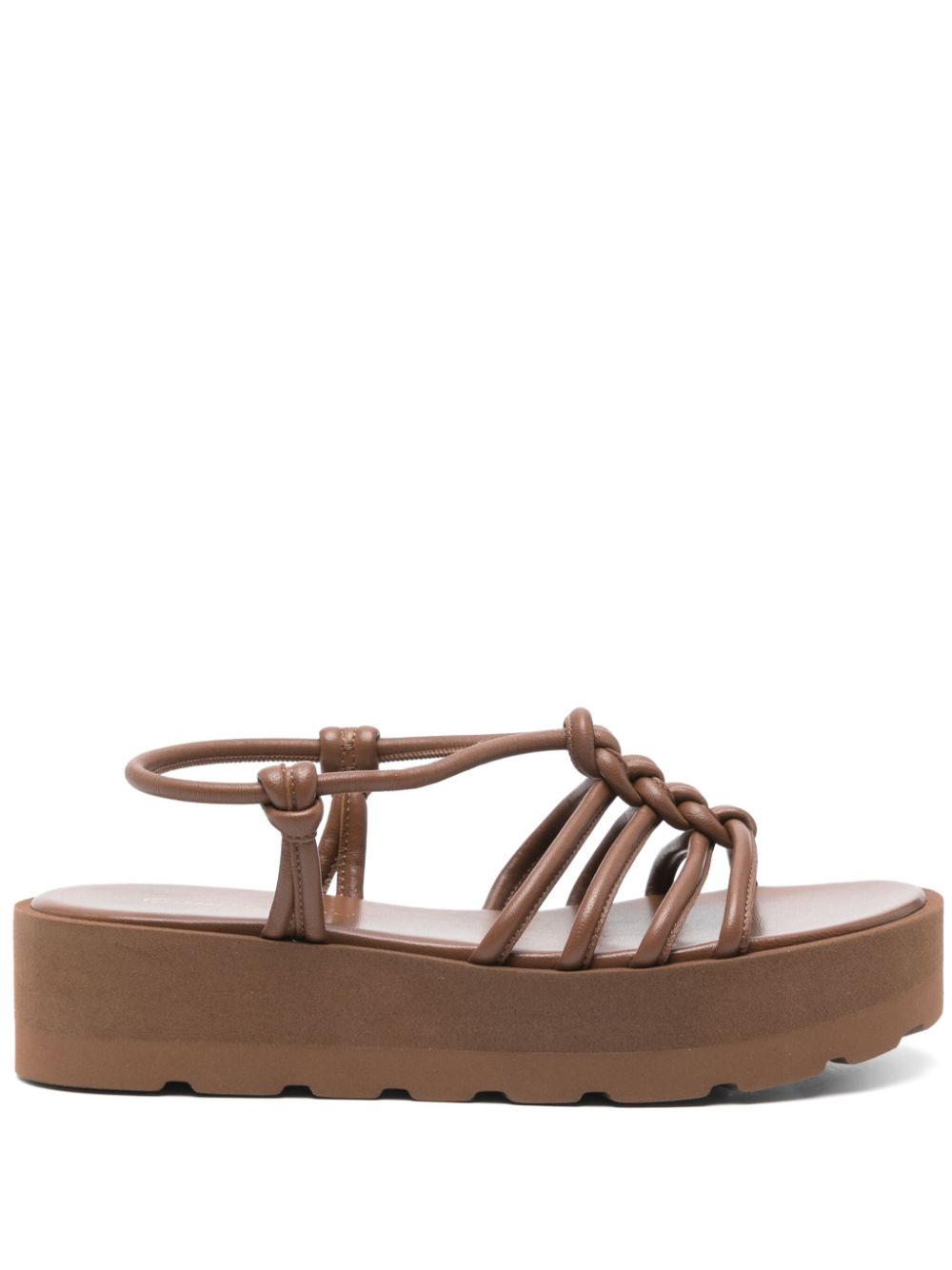 Gianvito Rossi Hebe Leather Sandals.