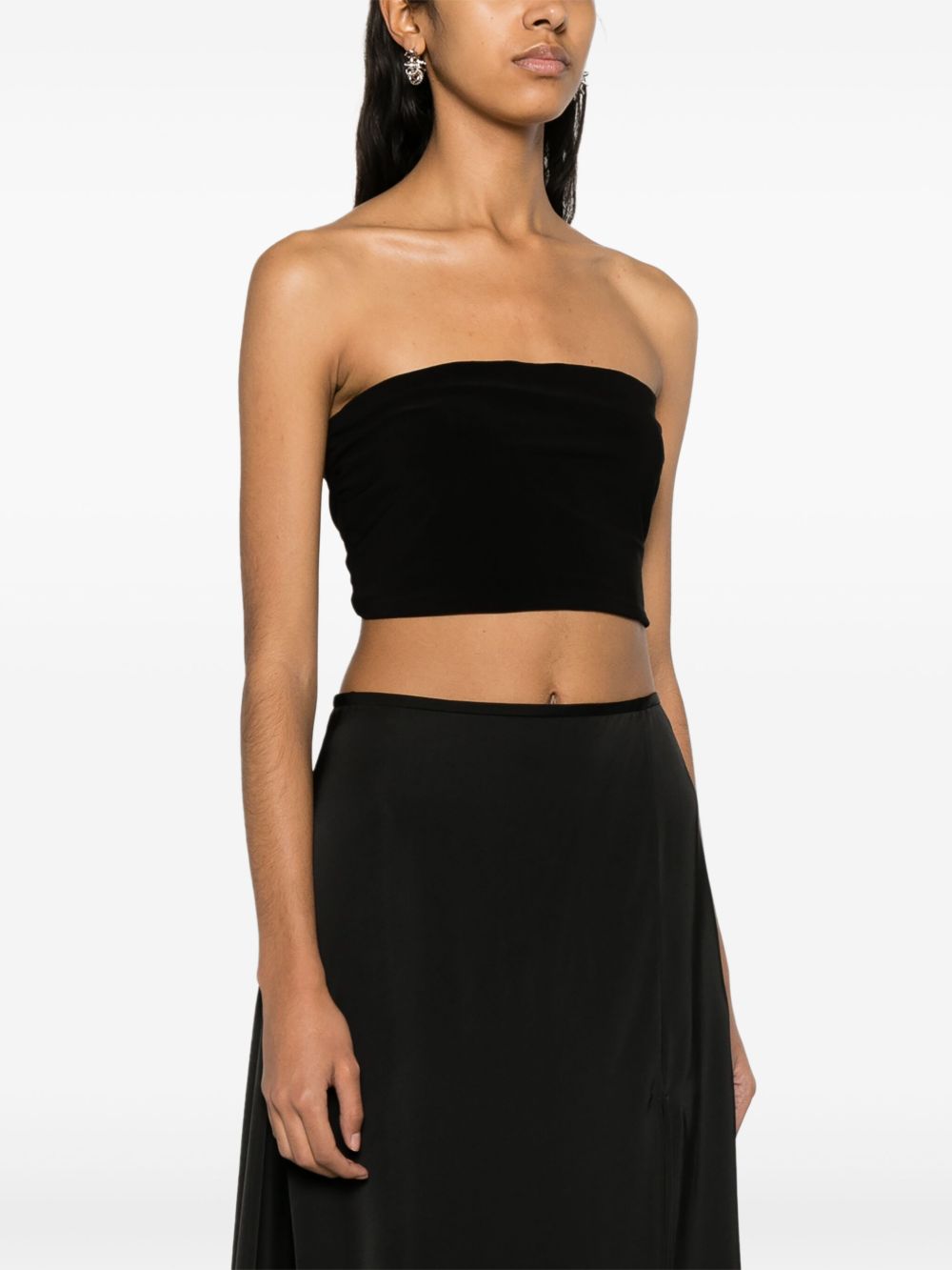 Norma Kamali Strapless cropped top