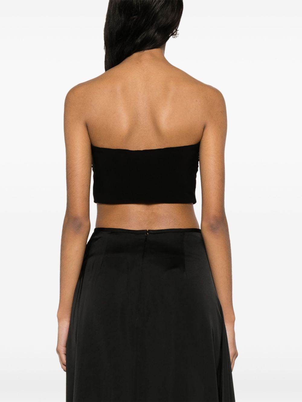 Norma Kamali Strapless cropped top