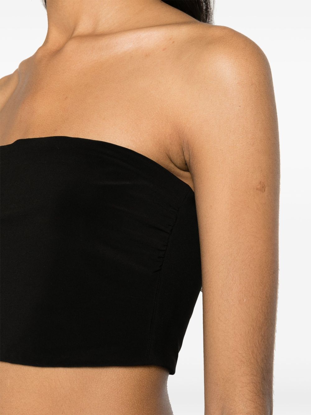 Norma Kamali Strapless cropped top