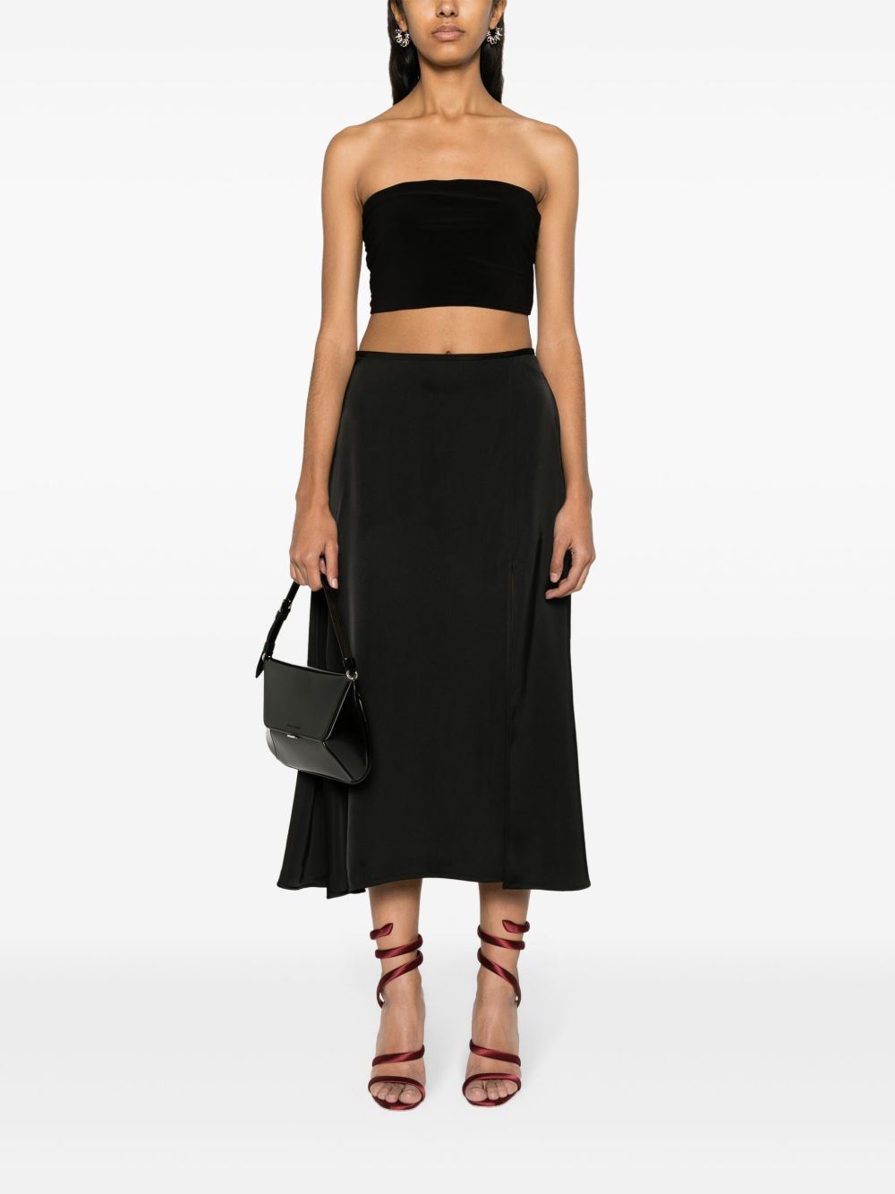Norma Kamali Strapless cropped top