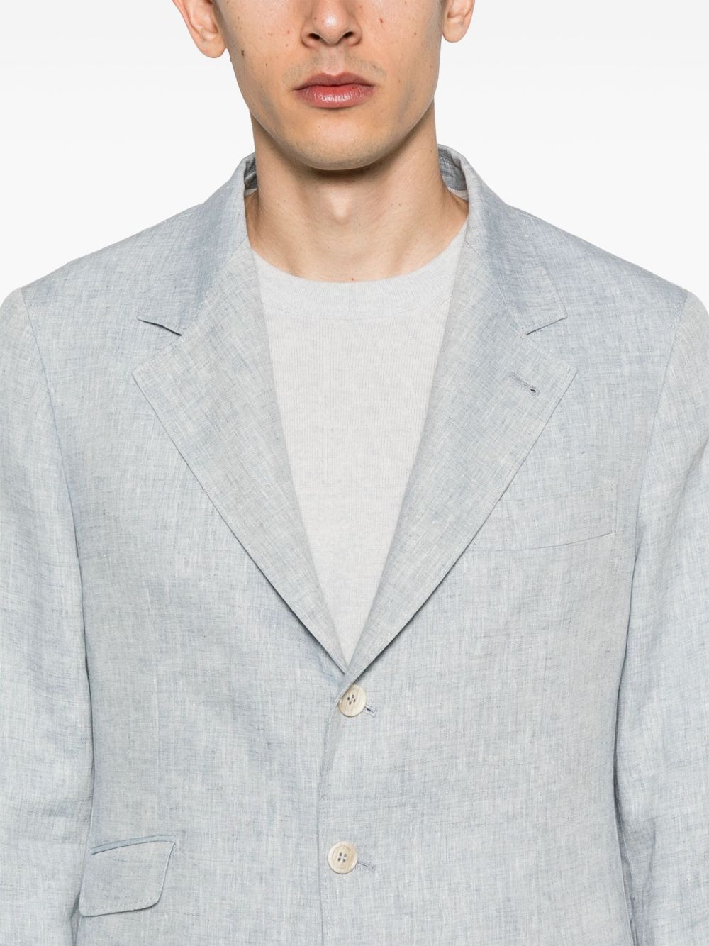 Brunello Cucinelli single-breasted linen suit