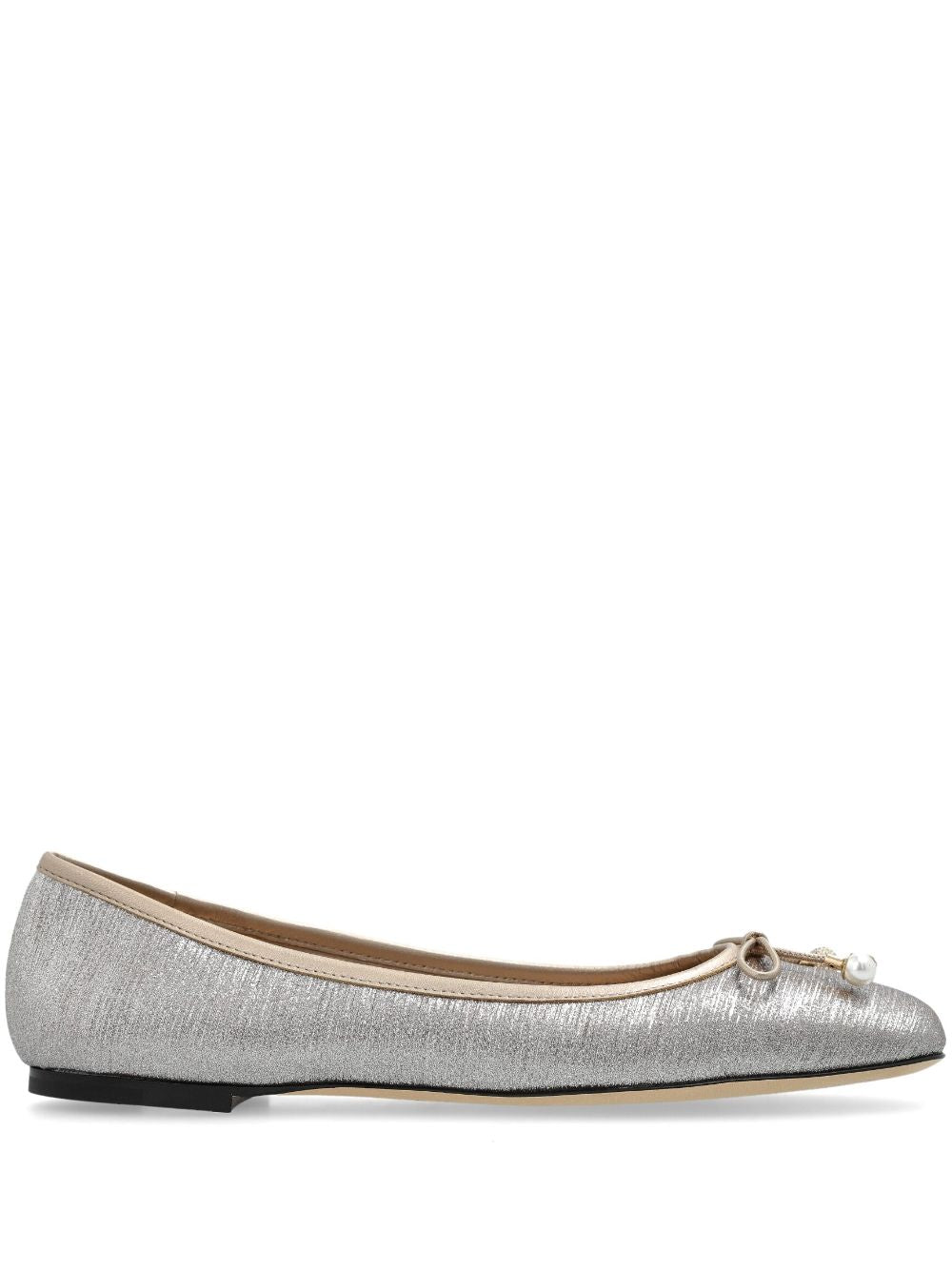 Jimmy Choo Elme Flat with Pearl embellishment