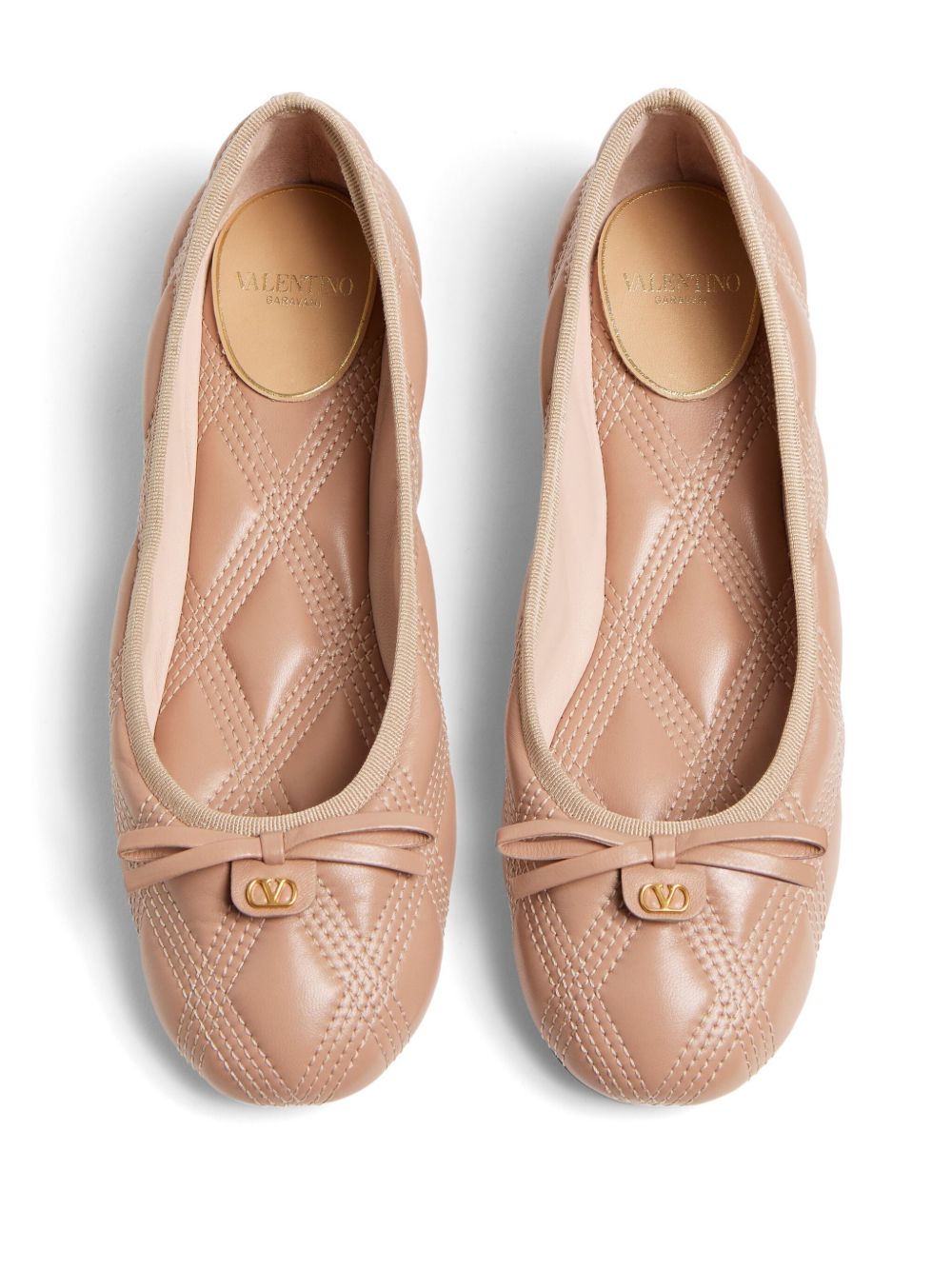 Valentino Garavani Quiltie 67 Ballerina in quilted nappa