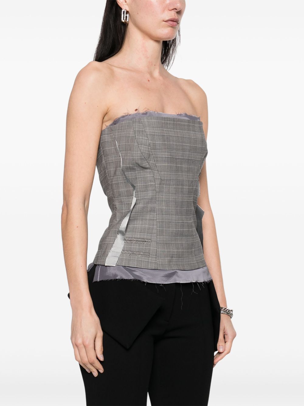 Ottolinger plaid check corset