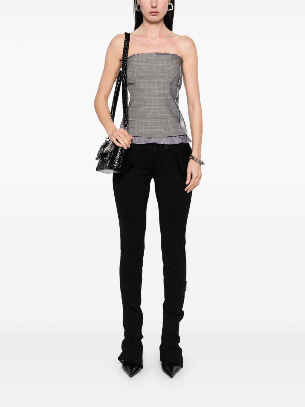 Ottolinger plaid check corset