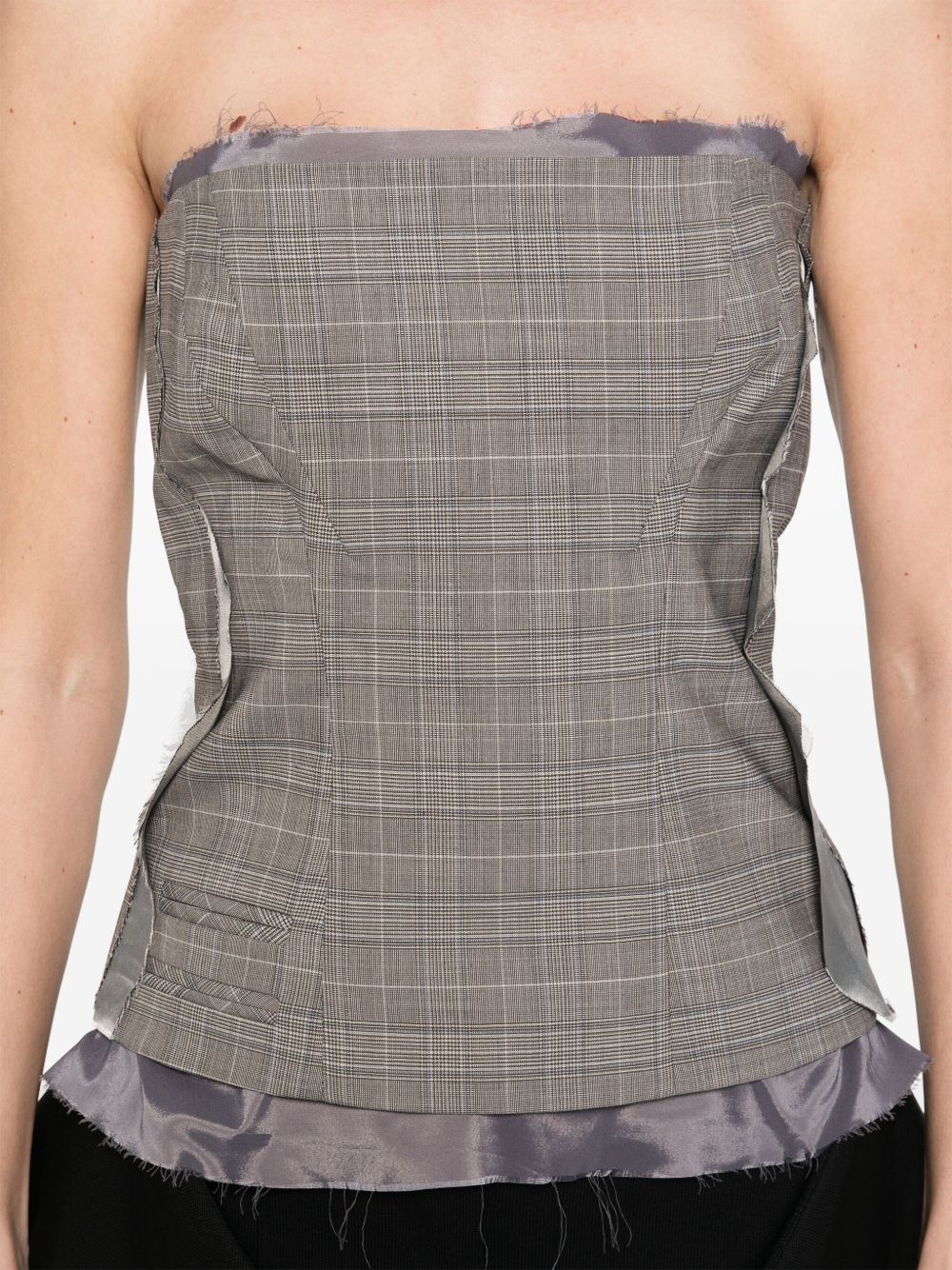 Ottolinger plaid check corset