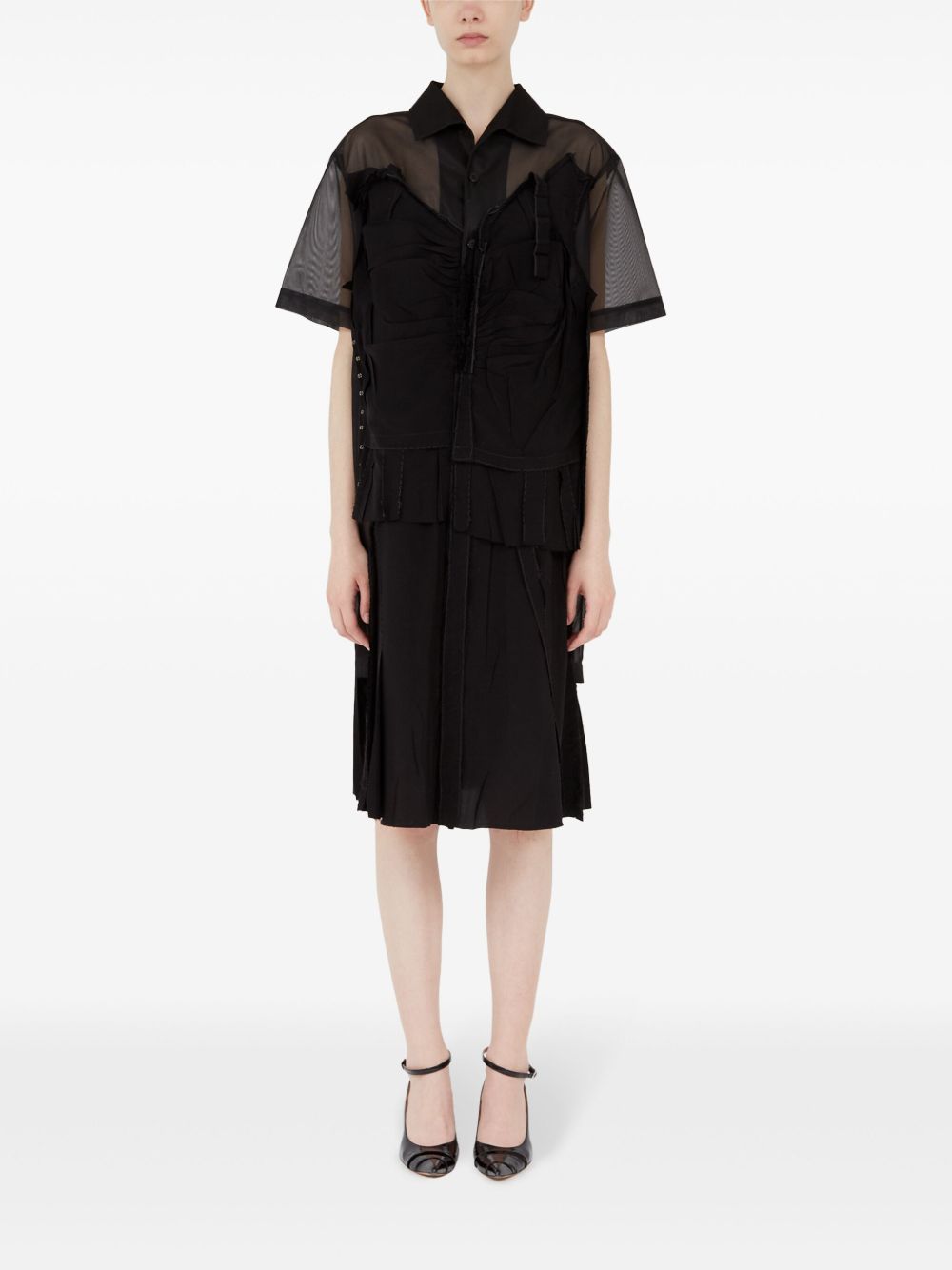 Maison Margiela Midi dress with layered design