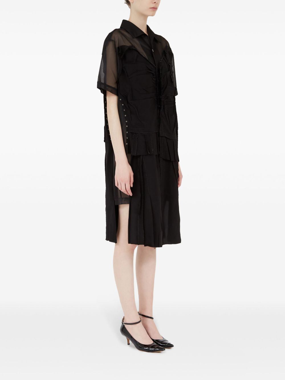 Maison Margiela Midi dress with layered design
