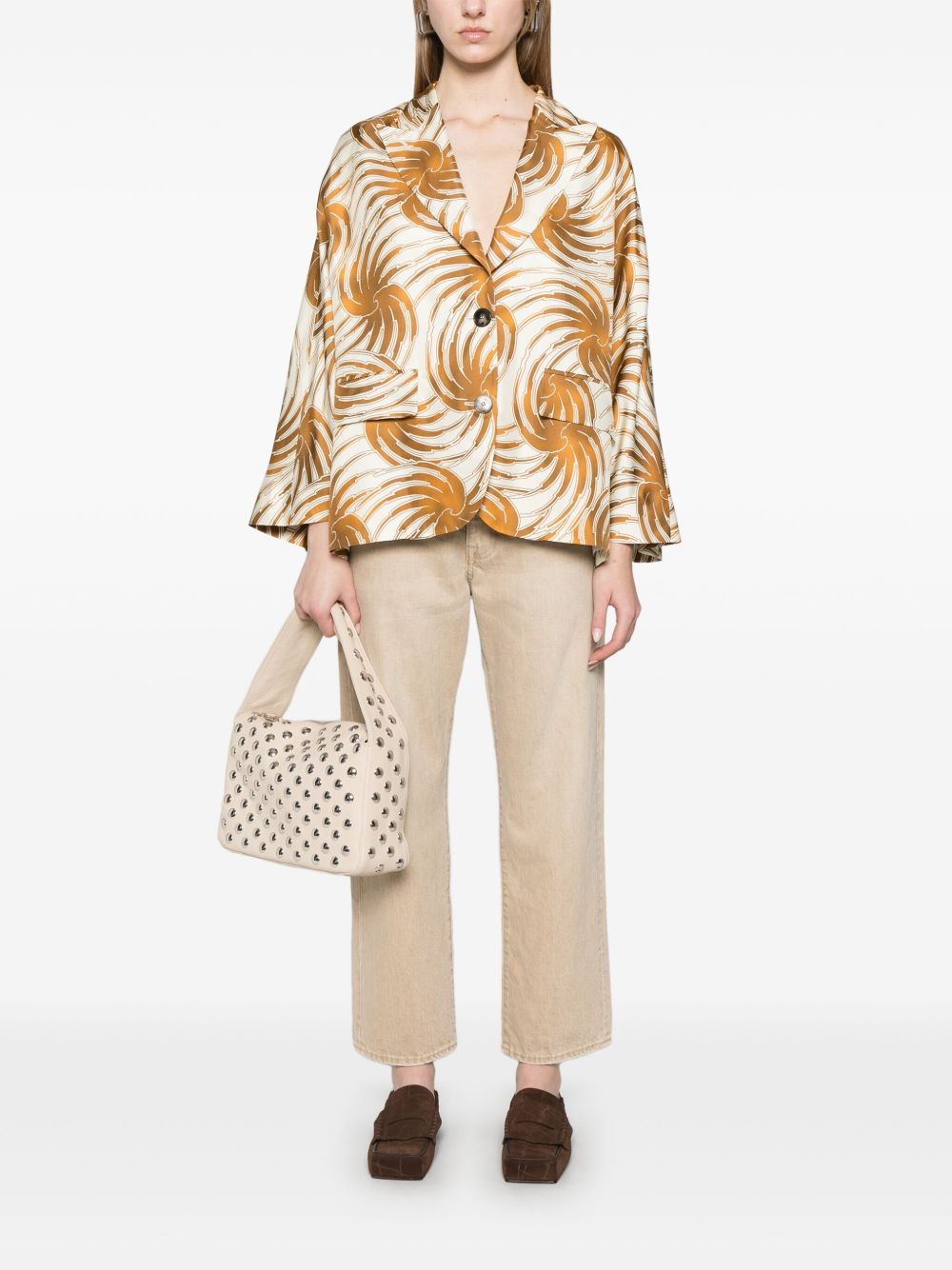 Alberto Biani graphic-print blazer