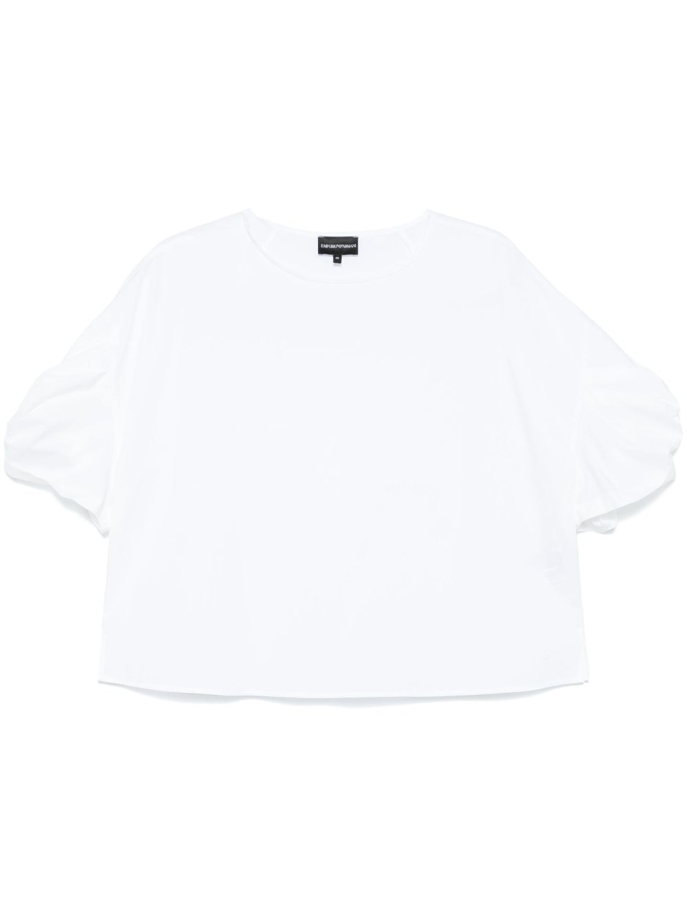 Emporio Armani twist-detailed blouse