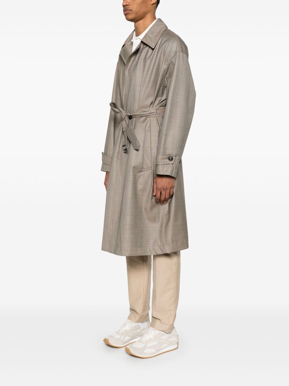 Emporio Armani virgin-wool trench coat