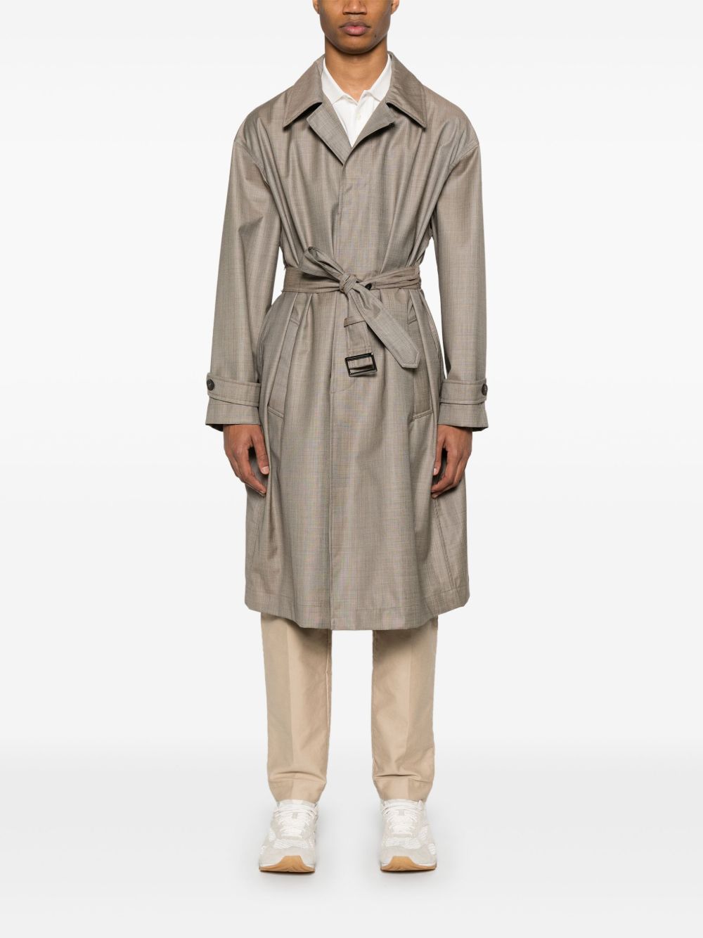 Emporio Armani virgin-wool trench coat