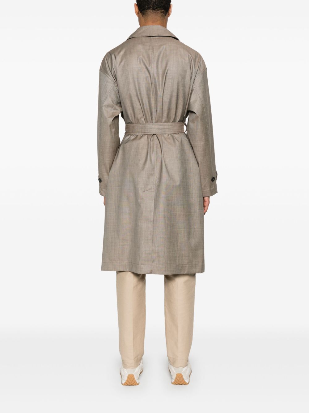 Emporio Armani virgin-wool trench coat